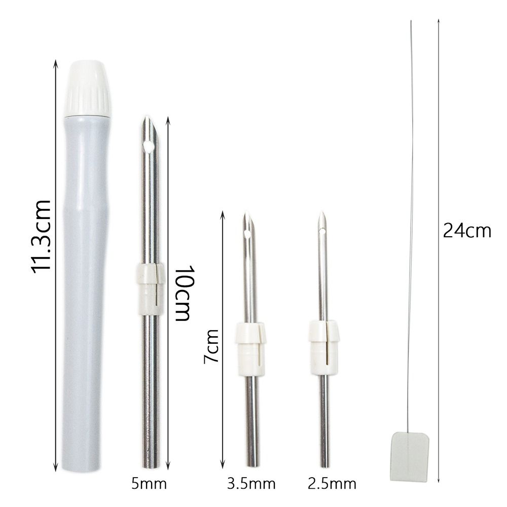 Embroidery Punch Needle Kit Stitching Tool Set Magic Embroidery Needle Pen Weaving Tool Knitting Sewing Tools for DIY Sewing