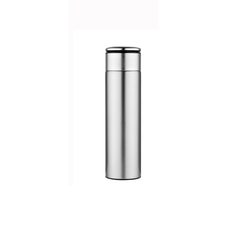 Termoflaske tefilter med te adskillelse filter infusionsvæske termos krus vakuum kolbe flaske forretningsmand 420ml/520ml: 420ml / Sølv