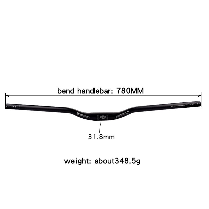 Manillar plano para bicicleta de montaña y carretera, elevador de 31,8mm, 700mm, 780mm, piezas para MTB XM DH: 780MM Riser Bar