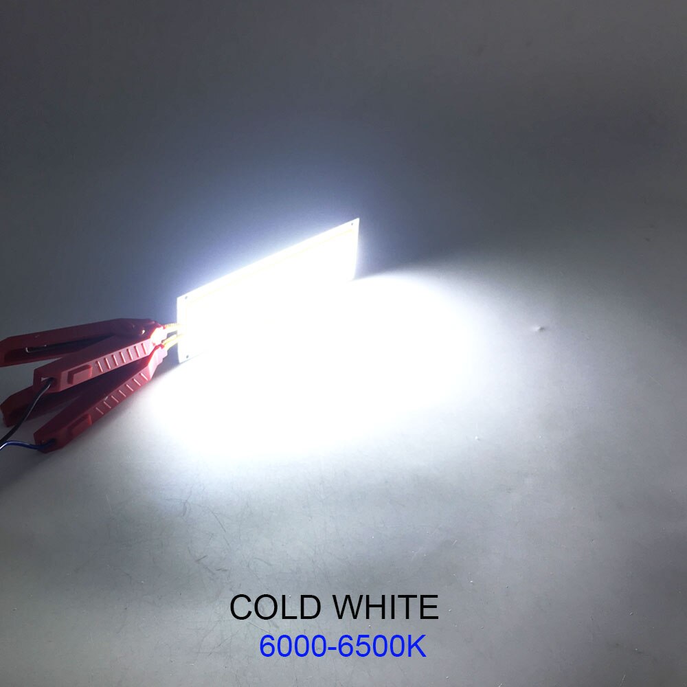 20W 12V 24V LED Lamp for Truck Lights Super Bright DC24V COB Panel Strip Cold White Color Chip for Truck Car Lighting 120x36mm
