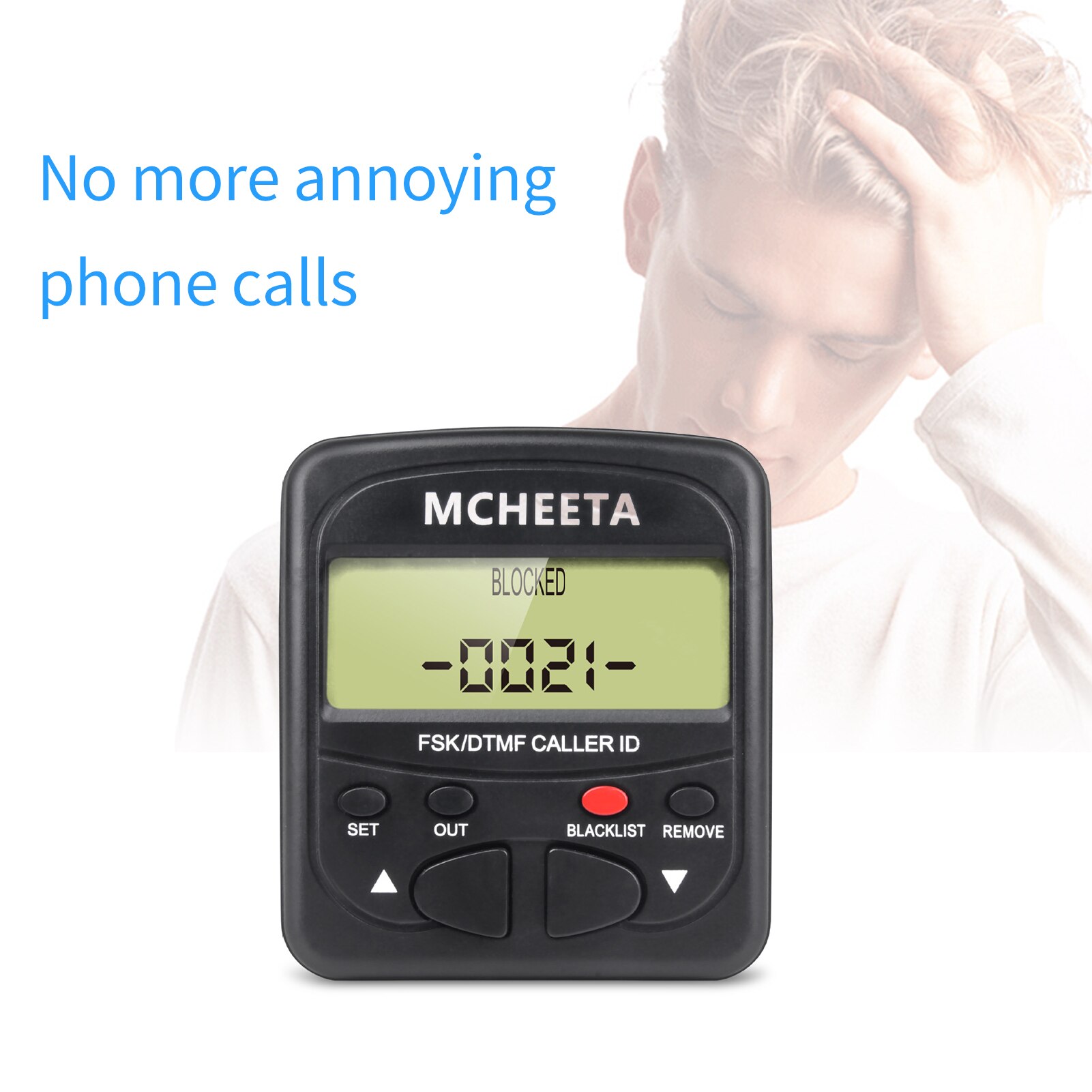 Call Blocker for Landline Phones Telephone 1500 Caller ID Box Blocking One Touch Number Block Unwanted Robocalls Nuisance Calls