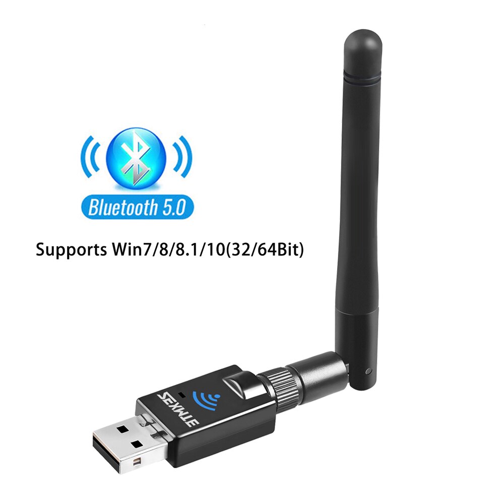 Zexmte Dongle USB Bluetooth Adapter for PC Speaker Mouse Music Audio Receiver Transmitter Bluetooth 5.1 Adapter Window 11/10/8/7: Bluetooth 5.0