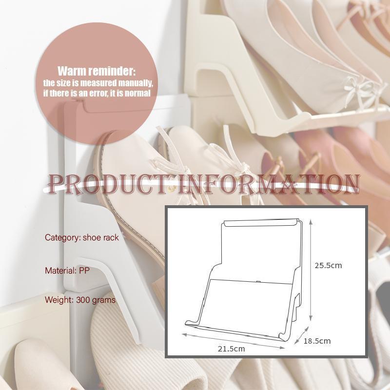 Kunststoff Vertikale Stapelbar Schuhe Gestell platzsparende Lagerung Stehen Regal Organizer Einfache schuh schrank zu hause Schuh lagerung Gestell