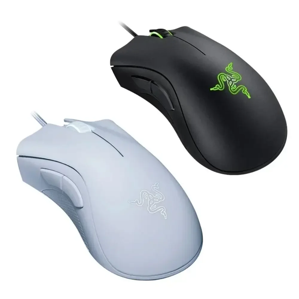 Original Razer DeathAdder Essential Wired Gaming Mouse Mice 6400DPI Optical Sensor 5 Independently Buttons for Laptop PC Gamer