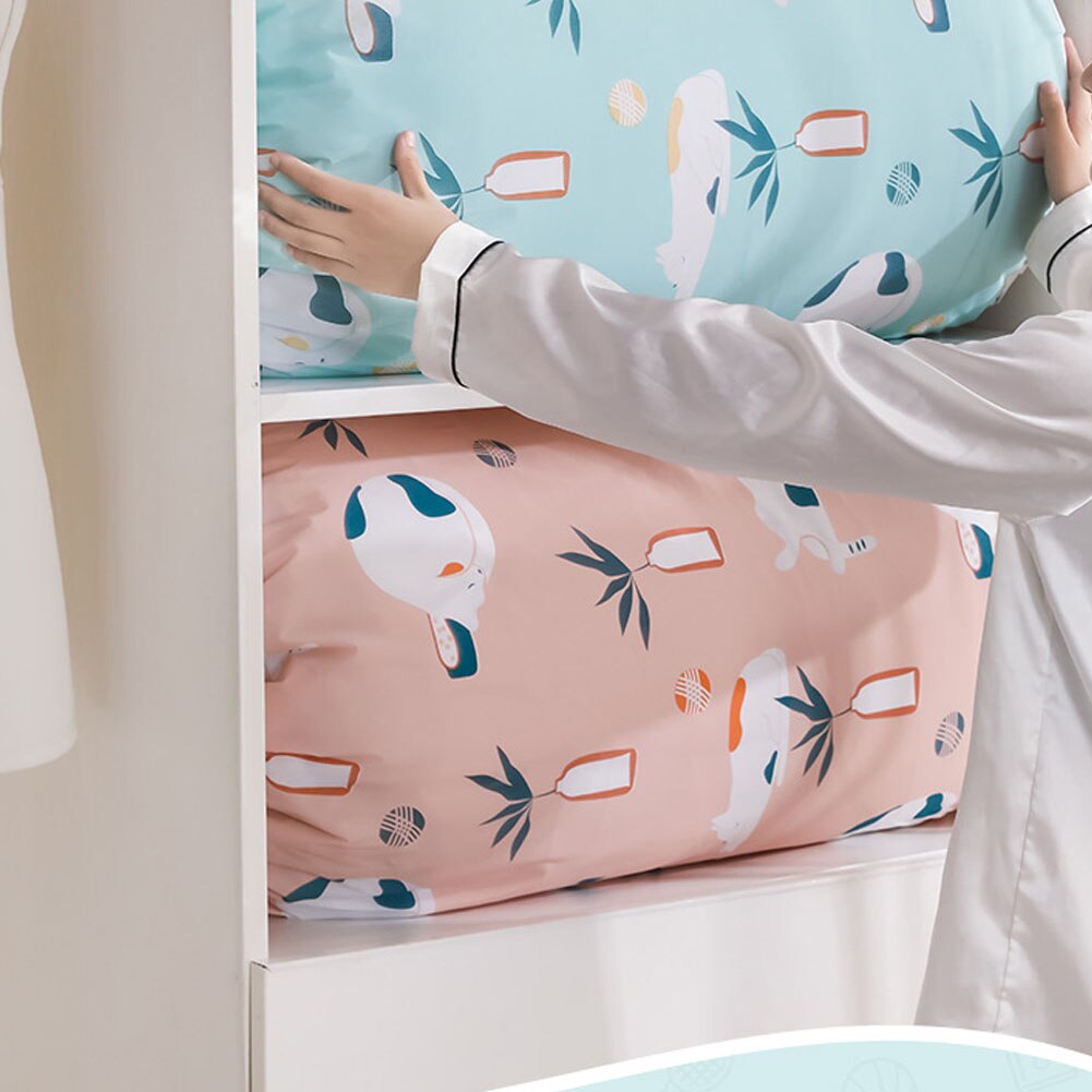 1 Stuk Ins Gedrukt Quilt Zak Grote Quilt Afwerking Stof Organizer Speelgoed Verpakking Zak Voor Thuis Beddengoed Item Organizer