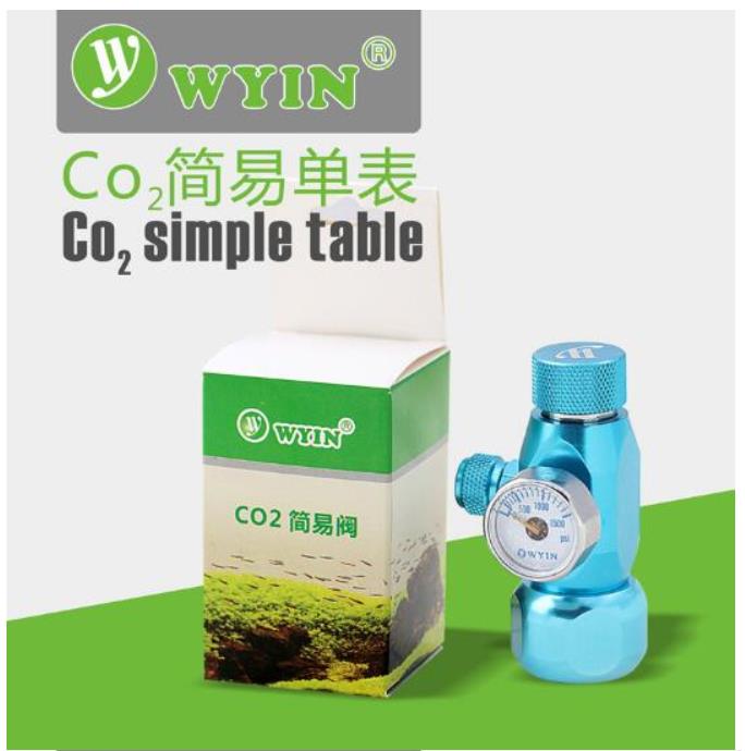 Mini nano aquarium CO2 Regulator JIS m22-14 W21.8 CGA320 interface check valve bubble counter