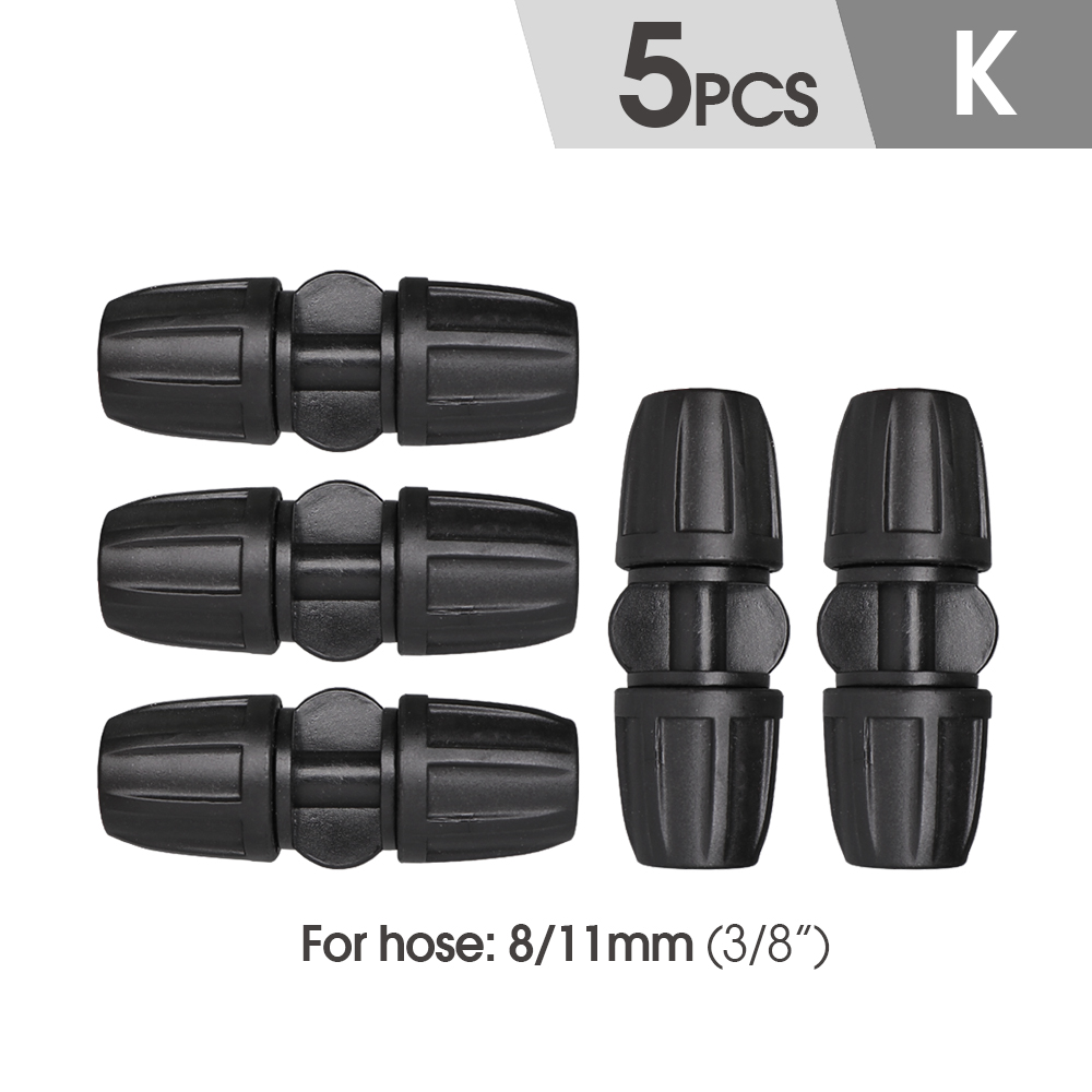 3/8 ''Pvc Slang Tubing 8/11Mm Watering Irrigatie Water Koppeling Adapter Lock Gewrichten Tuin Tap Connector tee Verminderde Elleboog Cross: YELLOW