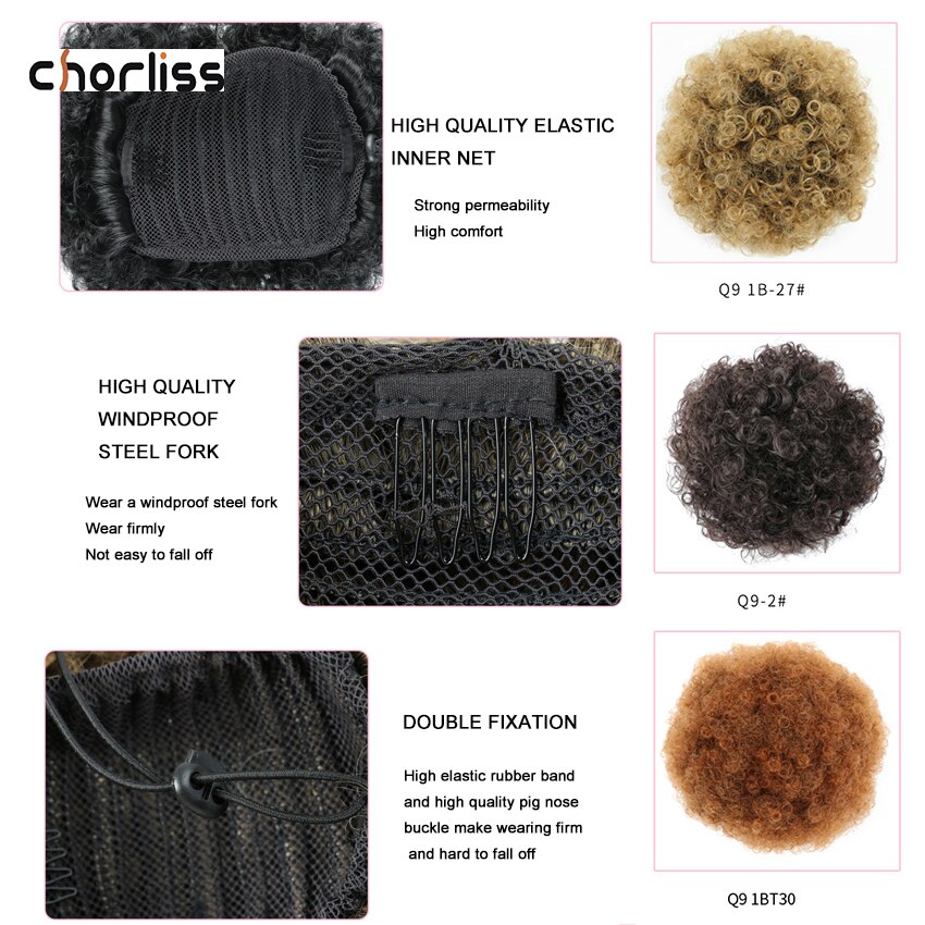 Chorliss-avec ruban capillaire synthétique, Chignons capillaires, Extensions capillaires, en Fiber de haute température, pour femmes