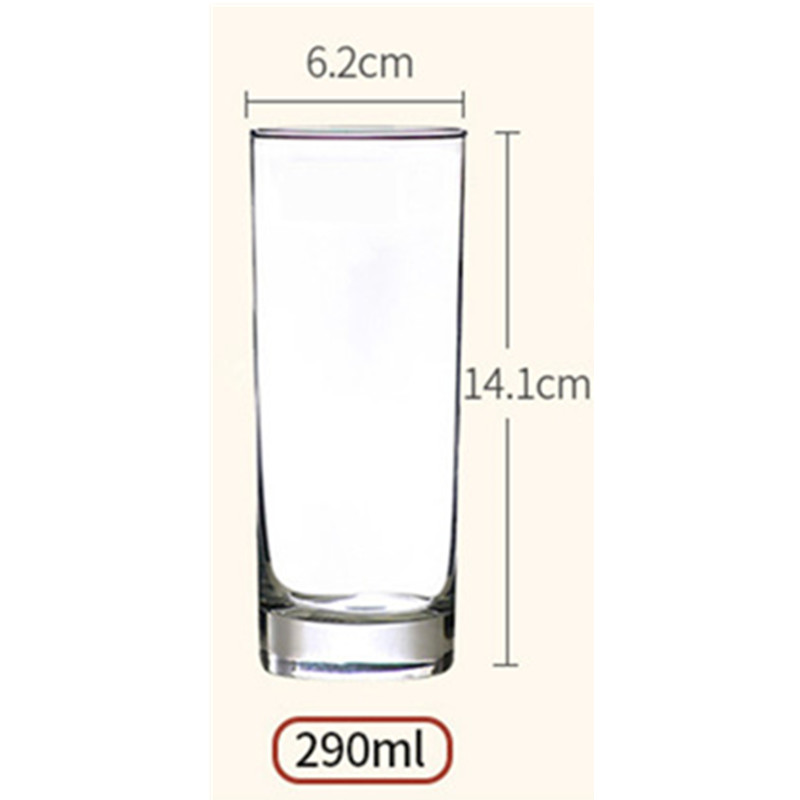 Tall Drinking Glasses Highball Clear Glass Cups Lightweight Durable Bar Glassware Cocktails Drinks Juice Beer