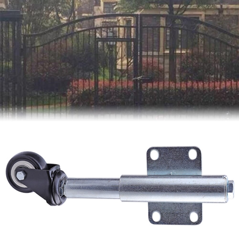 2 Inch Flat Free Adjustable Easy Install Door Polyurethane Universal Loading Gate Wheel Spring Loaded Roller Swivel Caster Mute