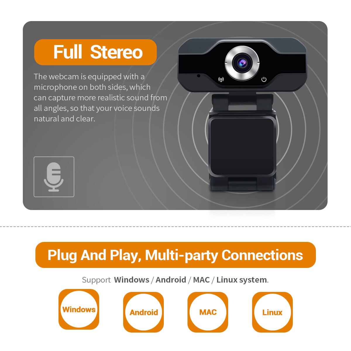 Escam WEB03 2MP 1080P USB2.0 Hd Webcam Met Microfoon Voor Pc Video Conferentie Online Onderwijs Usb Camera