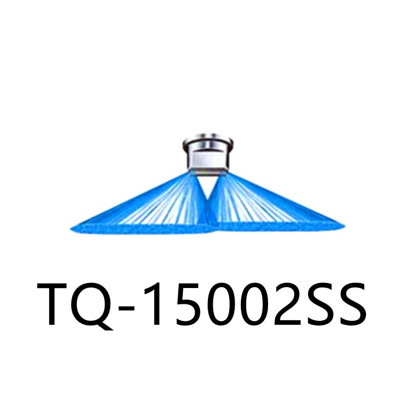 Stainless Steel TeeJet 150 Degree Ultra Wide Angle Double Outlet Flat Spray Tip, Orchard Farmland Irrigation Sprayer Nozzle: TQ 15002