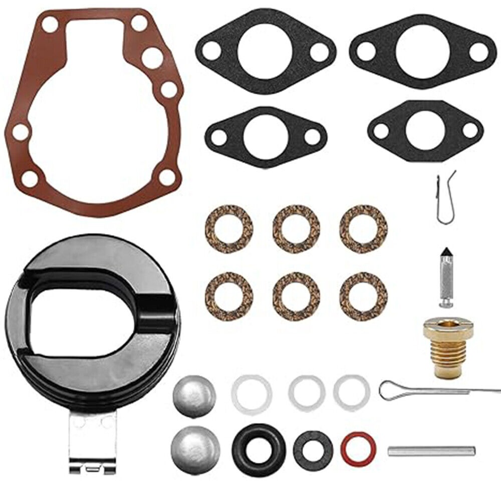 Carburetor Kit WIth Float For Johnson Evinrude 5hp 5.5hp 6hp 7.5 hp 10hp 15hp 18hp