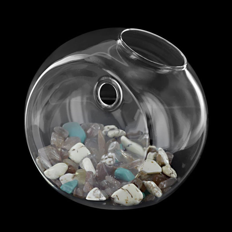 Innen Hängen Blumentopf Glas Ball Vase Terrarium Zauberstab halb Ball Glas Zauberstab Hängen Blumentöpfe mit Keine Sporn NäGel