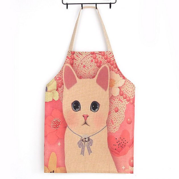 mandilon escolar infantil delantal barbero limpieza hogar Delantal de lino con de dibujos animados para niños, delantal antiincrustante con pintura de pastel y Casa, color rosa, para la cocina del hogar: Naranja / 68x55cm adultsize