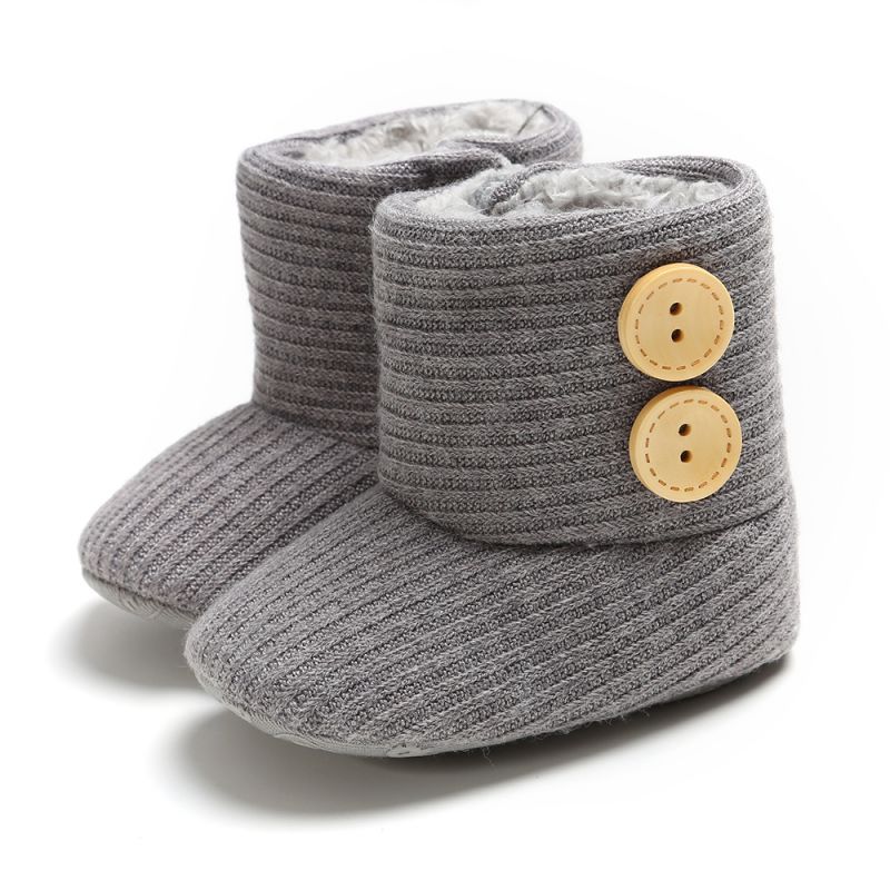 Baby Laarzen Peuter Snowboots Schoenen Winter Warm Jongens Meisjes Snowboots Schoenen Mode Platte Met Pluche Kinderschoenen: H / 7-12 Months