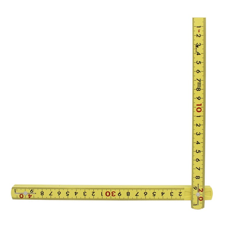 SHINWA Woodworking Plastic Folding Ruler Fiberglass Insulation Ruler