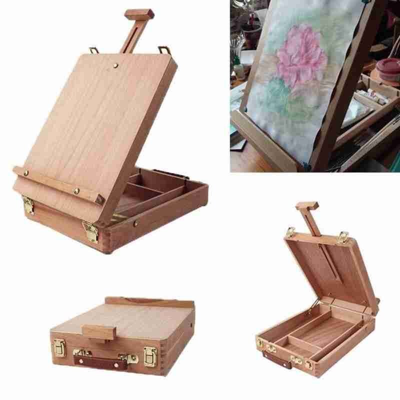 Wooden Sketch Box Artwork Wooden Artist's Painting Students Caballete Supplies Drawing For Artist Drawing De Art Tools Pint F3L3