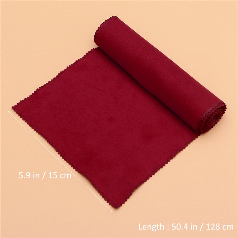 128*15CM Piano Keyboard Dust Cover Key Cover Cloth Anti-Dust Cover Cloth (Red)