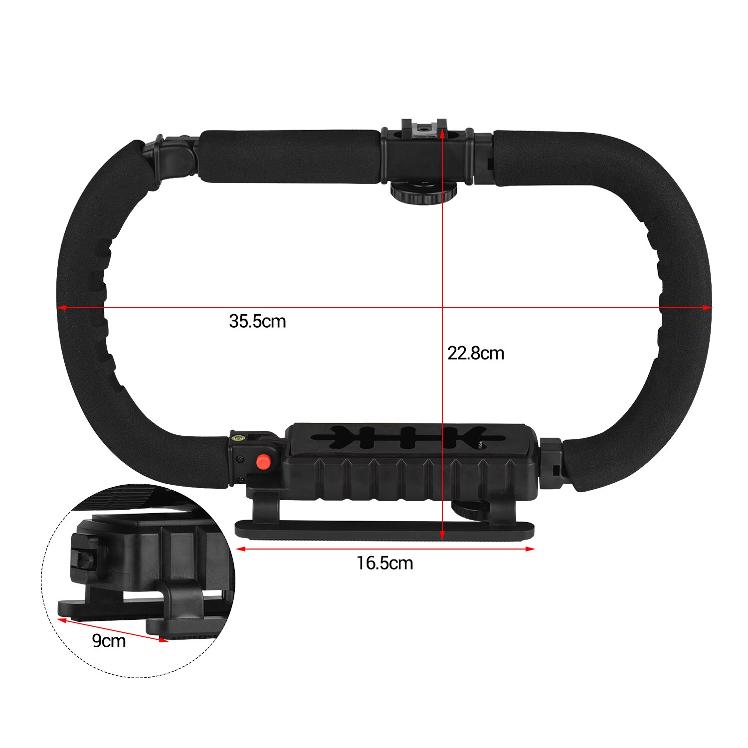 Action Stabilizer Grip Flash Bracket Holder Handle Video Accessories for DSLR DV Camera Camcorder Smartphones