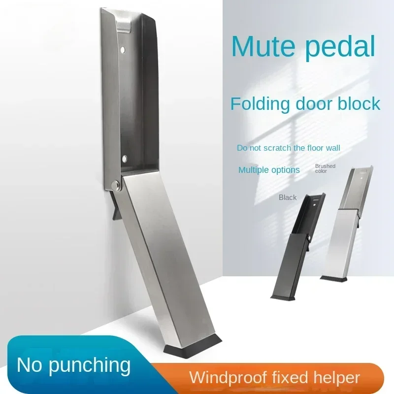 Safety Door Stopper Metal Gate Blocker Windproof Gate Blocker Anti-collision Door Gap Blocker Sturdy Door Blocker