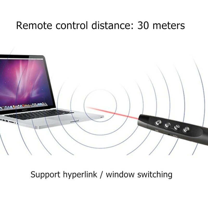 Mando a distancia para presentador de diapositivas Ppt inalámbrico Rf 2,4G