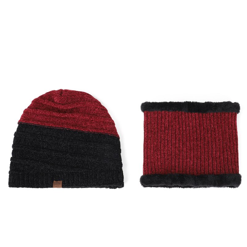 Knitted hat and scarf
