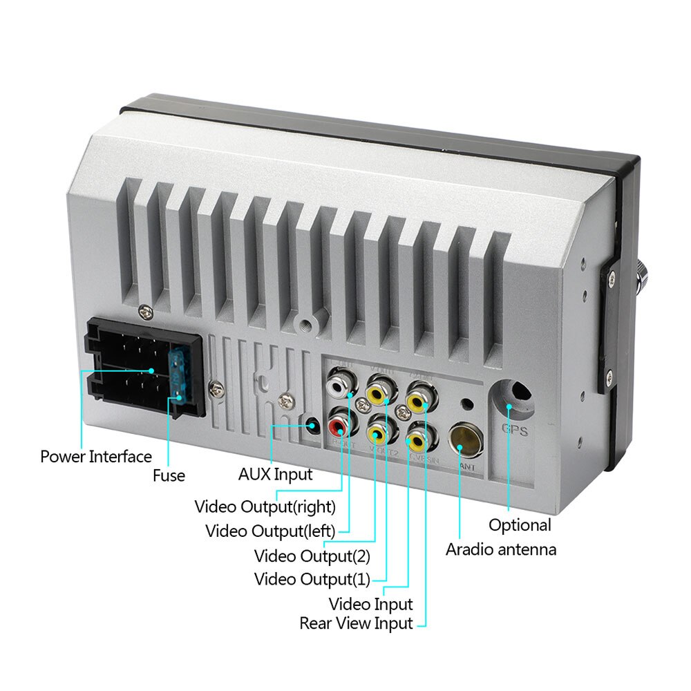 Car Audio Car MP5 1024*600 MP5 Player Remote Control Automobile Bluetooth AUX/USB/TF/FM 7 Inch