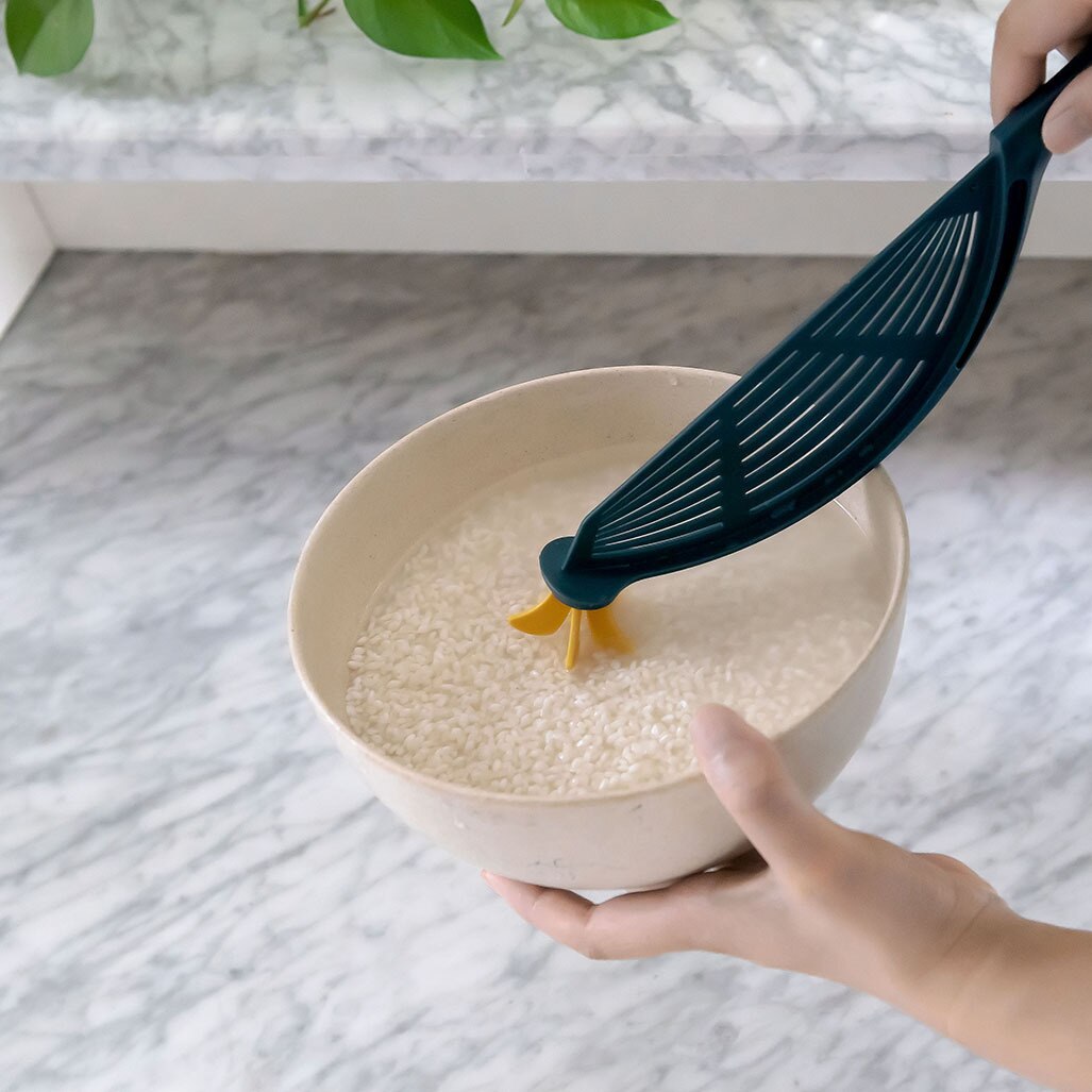 Køkkenværktøj si snap-on afløbsbræt holder ris vegetabilsk nudler plast filter blok ris rengøring si gadgets
