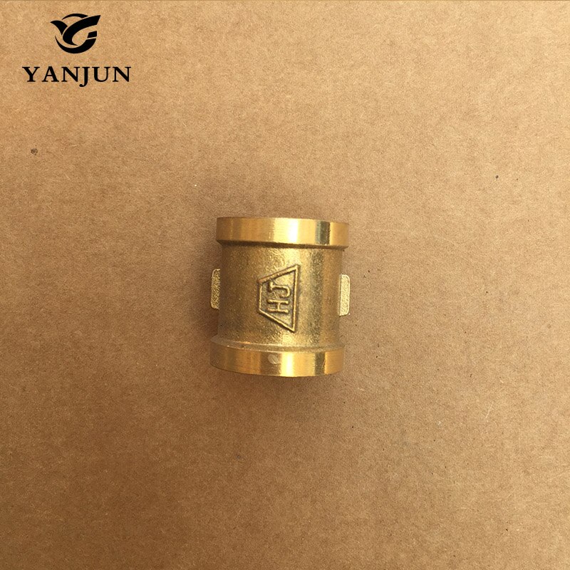 Brass Straight Coupling Pipe Fittings Double Female Pipe Fittings