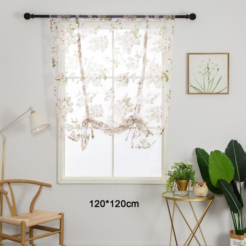 Roman Short Curtain Bedroom Living Room Tatami Decoration Bay Window Light-transparent Window Curtain Home Dress Up: B2