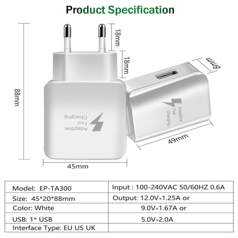 Universele Usb Telefoon Oplader Eu Us Plug Travel Muur Fast Charger Adapter Mobiele Telefoon Opladers Voor Samsung Xiaomi Huawei Tabletten