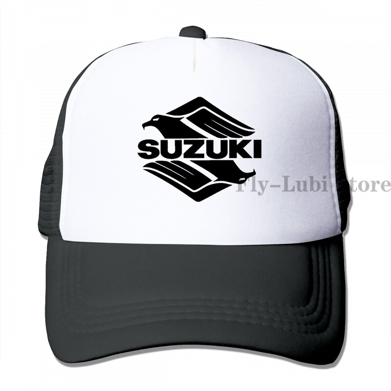 Suzuki Intruder Baseball cap men women Trucker Hats adjustable cap: 3-Black