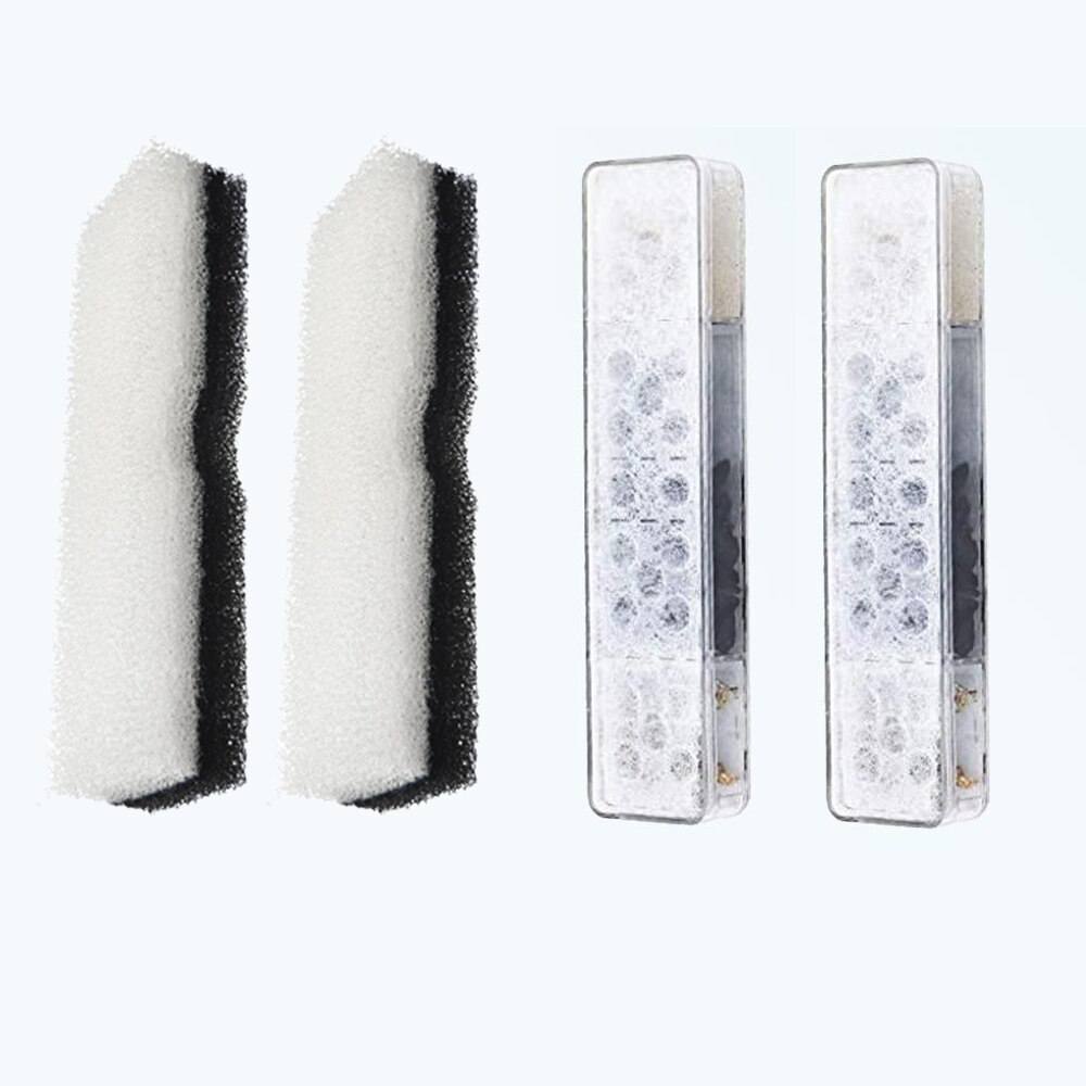 Super elementos de filtro para CY0006, Gato dosificador de agua para perro, filtros, sistema de filtración de seis capas, 2 uds.: Gris
