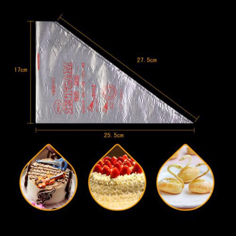 100pcs Disposable Pastry Bags Kitchen Icing Food Preparation DIY Cake Decorating Bags Piping Bags Pastry And Bakery Accessories