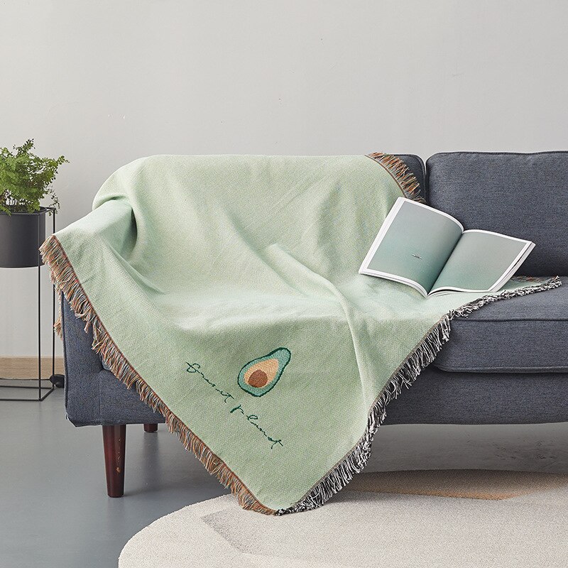 ONGLYP avocat décontracté canapé couverture tenture murale maison tapis pour canapé chaise jeter couverture avec gland chambre tapisserie couvre-lit: Pattern 2 / 160x220cm