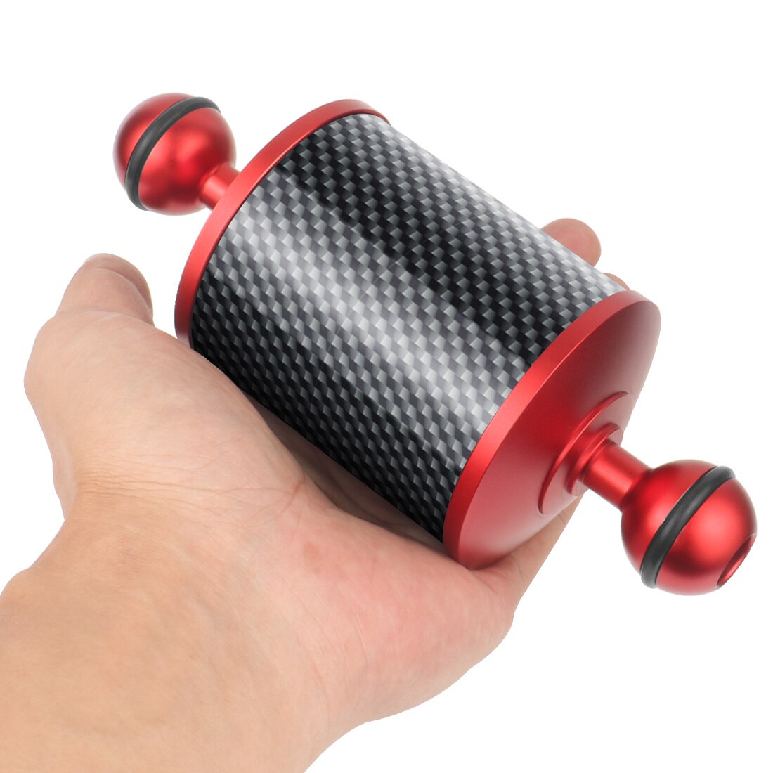 Oppgrader dykking 5/8/10/12 tommer  d60mm karbonfiber flytearmer med 1 tommers dobbelt kulehode kompresjonsbestandig under vann