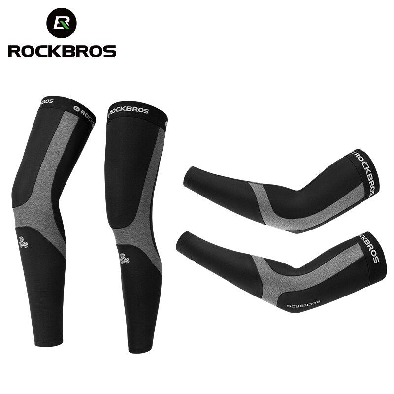ROCKBROS Warme Vlies Fahrrad Arm Ärmeln Stulpen Männer Frauen Frühling Herbst Winter Sport Fahrrad Ärmeln Radfahren beinlinge