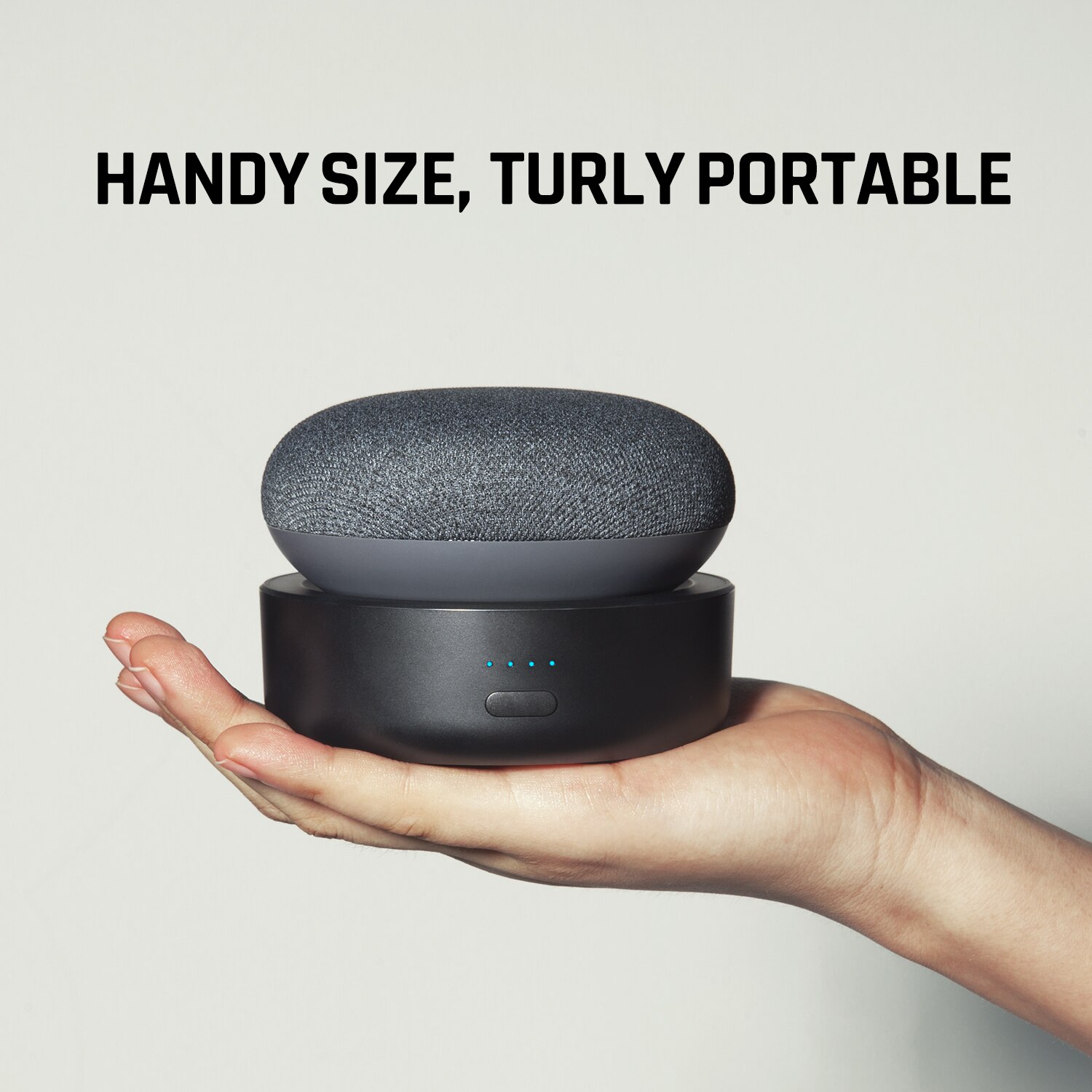 GGMM N2 Battery Base Adapt to Google Nest Mini 2nd Generation Google Portable Assistance Smart Speaker Google Nest Mini