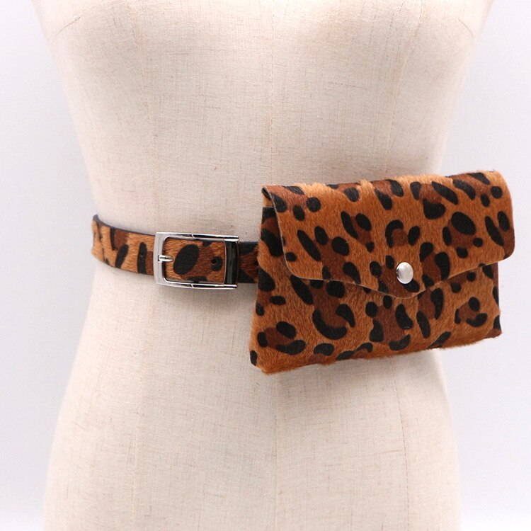 Women Belt Bag Leopard Print Waist Bag Fanny Pack Women Bum Bag Female Bag