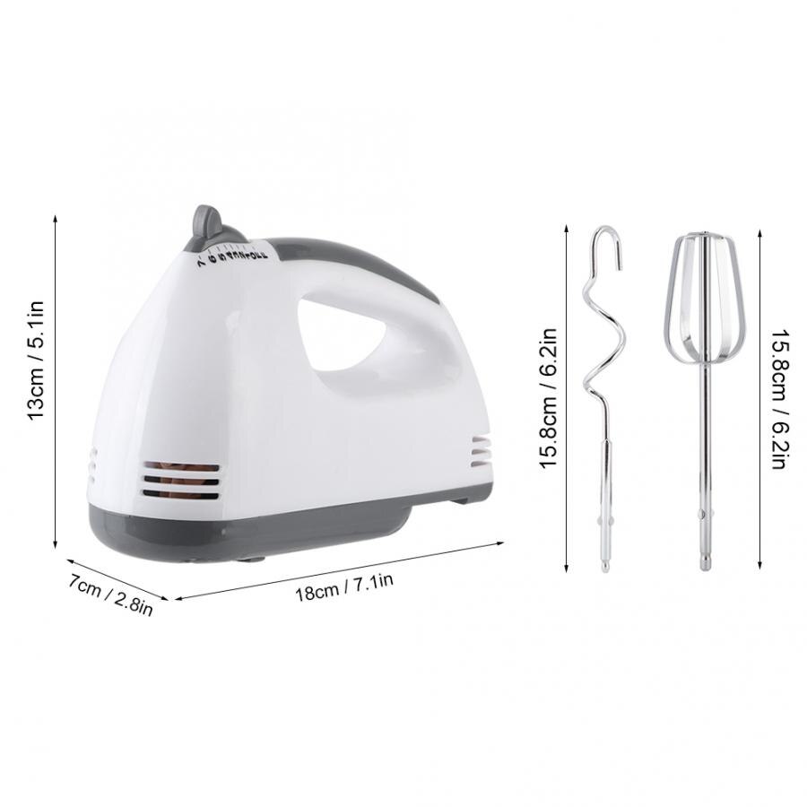 7 Speeds Household Handheld Electric Egg Beater with Rods for Eggs Beating Dough Kneading Espumador de Leche
