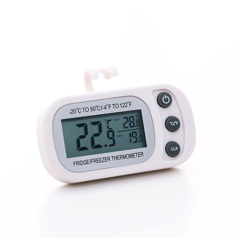 Digital Waterproof Refrigerator Freezer Room Thermometer Max/Min Record Function with Large LCD Display