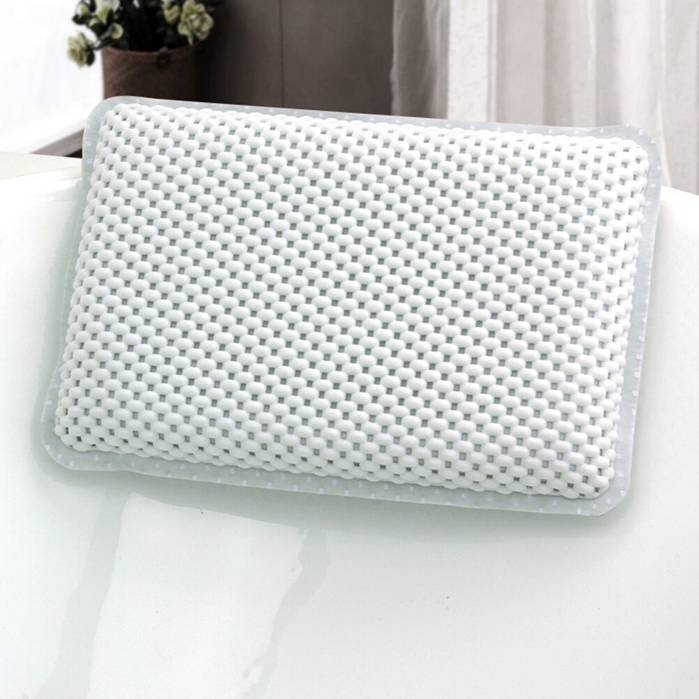 Soft Spa Neck Headrest Shoulder Suction Cups PVC Bathtub Sponge