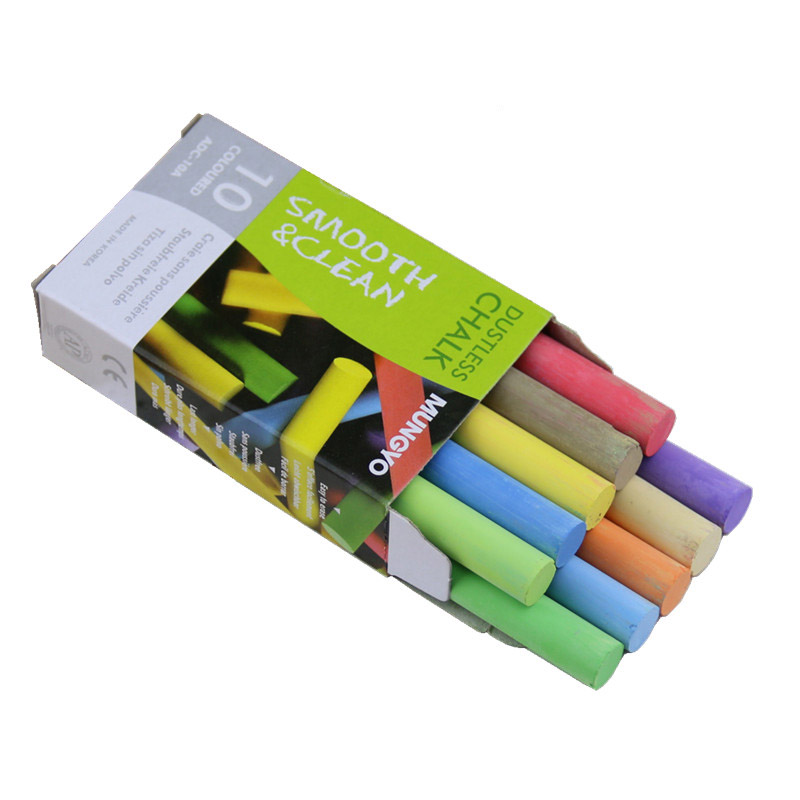 Mungyo – stylo de couleur sans poussière et non toxique, stylo de couleur dédié aux étudiants, aux enseignants et au bureau: 10pcs color