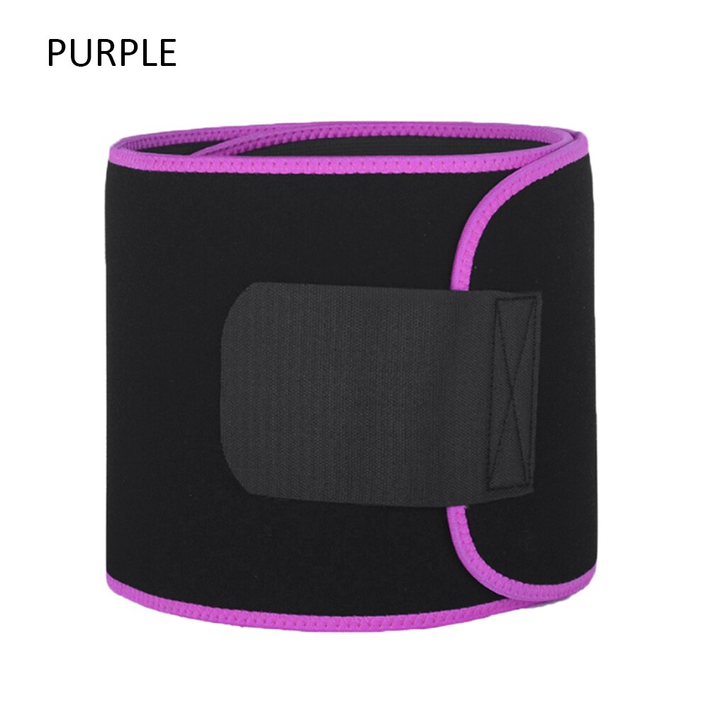 Back Support Waist Trainer Trimmer Belts Waist Trimmer A djustable Fitness Equipment for Sport Gym Fitness Weightlifting Slim: Purple