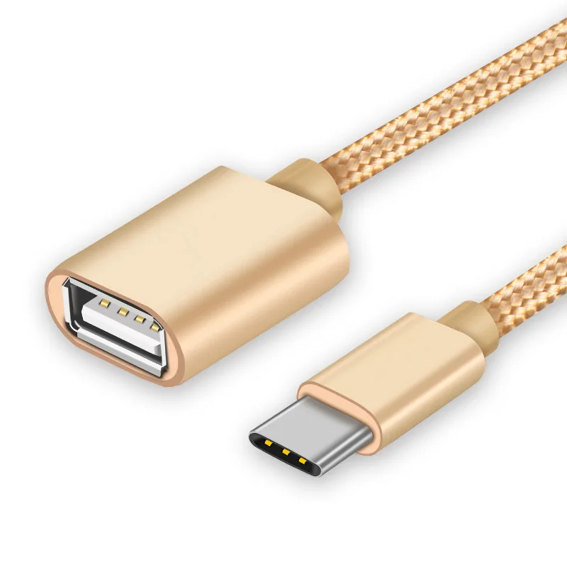 Cable adaptador Micro USB OTG tipo C, convertidor de Cable hembra a macho tipo C, Cable de USB-C para Xiaomi 4, LeTV, Huawei