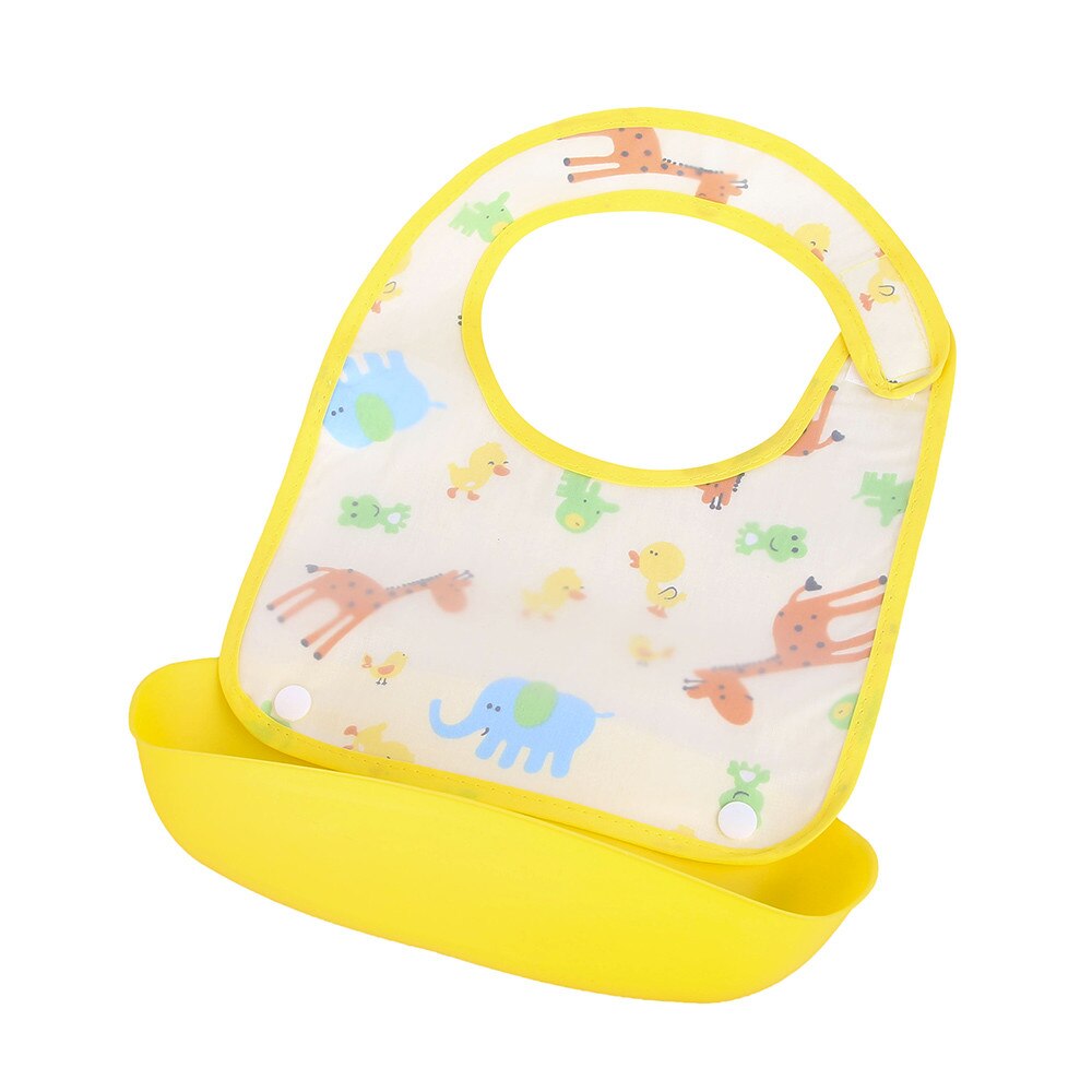 Bébé détachable enfants garçons filles imperméable à l'eau alimentation tablier salive serviette bavoir Smock
