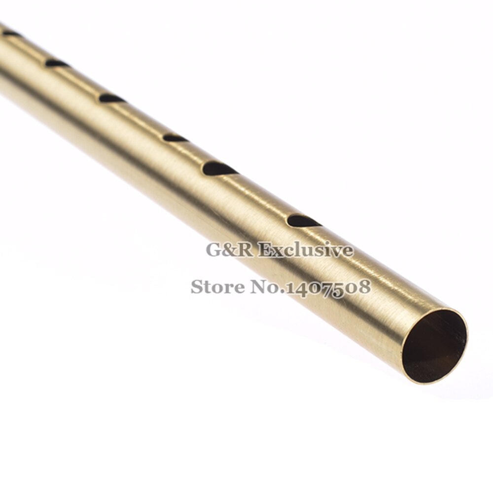 Brass Irish Whistle D key Ireland Flute Feadog Tin whistle Metal Pocket Feadan 6Hole Musical Instrument Traditional Flauta
