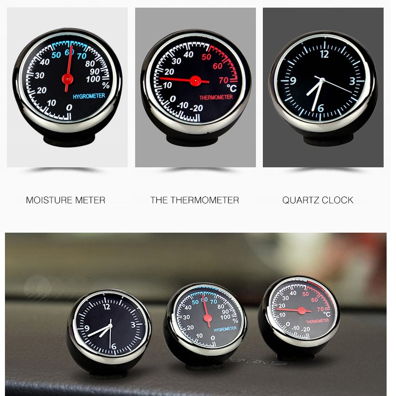 Auto Thermometer Klok Auto Elektronische Horloge H... Grandado