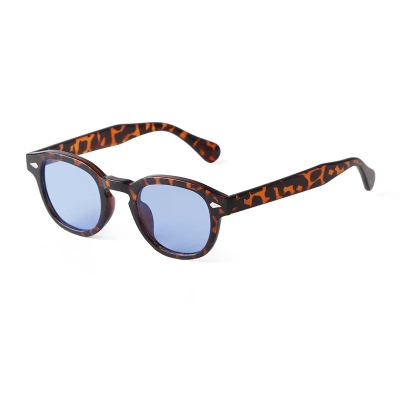 HISTORIA Vintage remache carey gafas de sol redondas mujeres hombres 2022 de Retro amarillo azul lente gafas de sol cuadradas S22728: Rosa